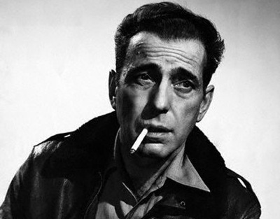 Humphrey Bogart Smoking Cigarette